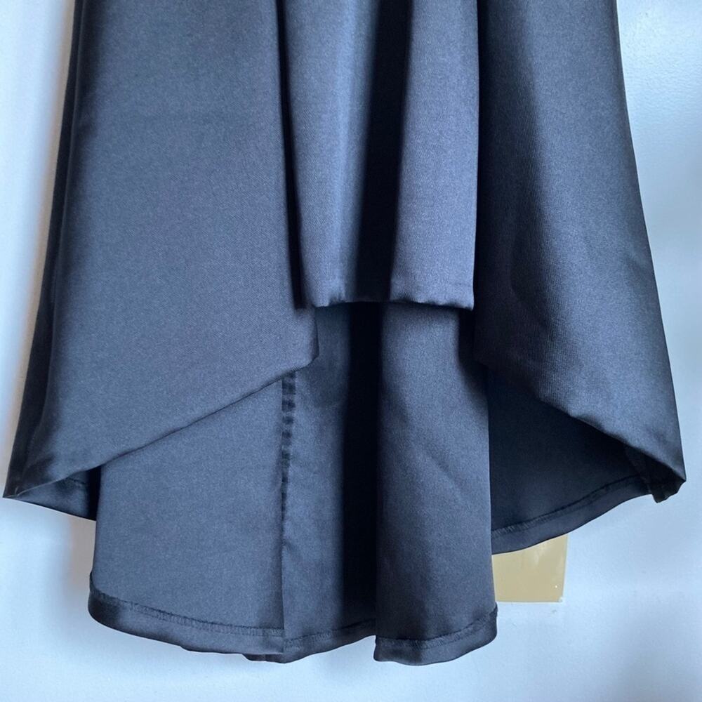 Anthropologie Hutch Womens 4 Black Cutout High-Low Formal Dress Whimsigoth Prom - Picture 8 of 11